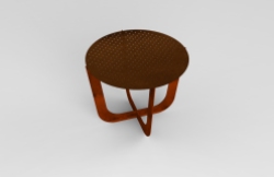 Coffee table, acciaio corten, design by Valentina De Carolis